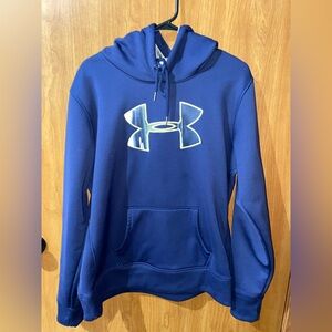 Under Armour Navy and Neon Green Hoodie